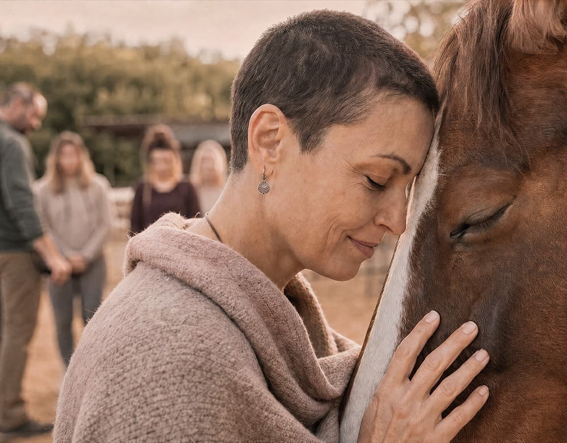 Contact with horses on site